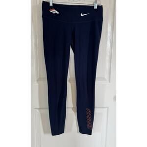 Nike Women's Performance Leggings featuring Denver Broncos logos & Colors Size M
